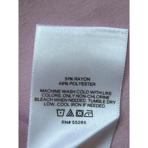 Express pink satin slip dress midi cowl neck sleeveless feminine spring - Picture 9 of 9